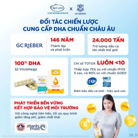 Avisure DHA Cho Bà Bầu Và Sau sinh Cung Cấp 220mg DHA EPA 30 viên