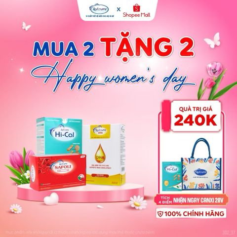 Avisure bộ ba Sắt Canxi DHA Nauy cho bà bầu và sau sinh