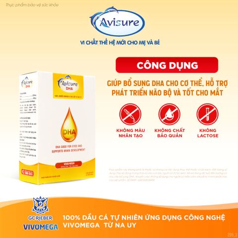 Avisure DHA Cho Bà Bầu Và Sau sinh Cung Cấp 220mg DHA EPA 30 viên