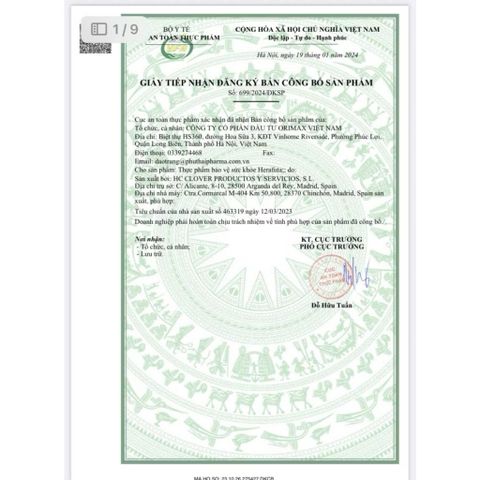 HERAFUTA Vitamin bổ bầu - nhập khẩu Tây Ban Nha [ Tem chính hãng] (hộp 30 viên)