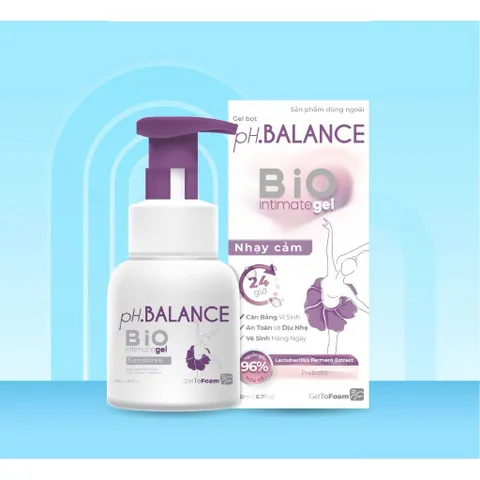 Bọt Vệ Sinh Nữ pH.BALANCE Bio Intimate Gel Giảm Ngứa, Khử Mùi, Làm Dịu Kích Ứng Bảo Vệ Da
