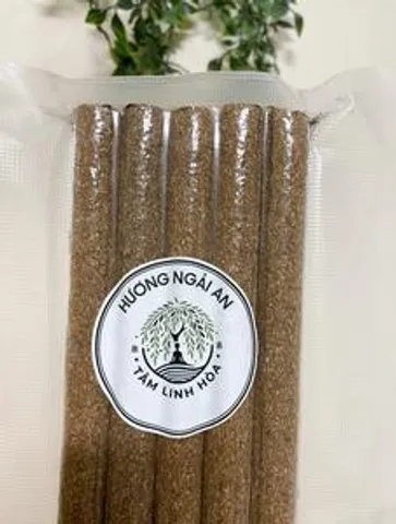 Hương Ngải An - Gói 5 cây Nhang Điếu Ngải Cứu - 98% Ngải Cứu & 2% Bột Cây Bời Lời - Thơm Dịu Nhẹ - Thư Giãn & Dấu Côn Trùng