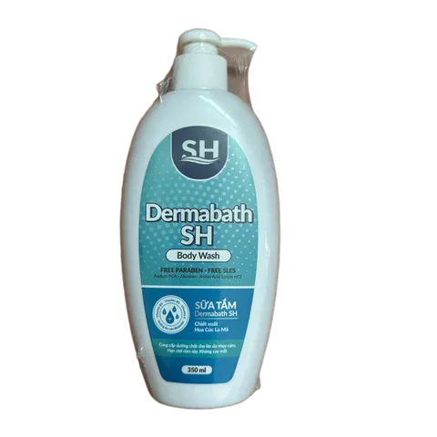 Sữa Tắm Dermabath SH Body Wash Làm Sạch Da Dịu Nhẹ Cho Bé, Dưỡng Da Hạn Chế Rôm Sảy - 350ml