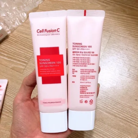 Kem Chống Nắng Cell Fusion C Màu Hồng Nâng Tone 50ml 792733