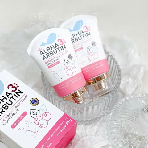 Kem dưỡng trắng da ban đêm vùng dưới cánh tay hữu cơ Alpha Arbutin 3 Plus Organic Underarm Night Cream 50ml 792901