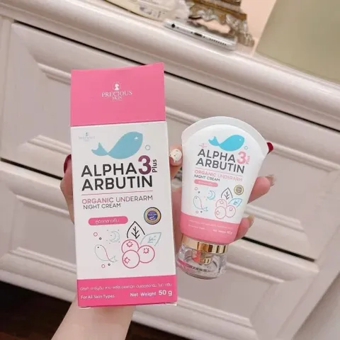 Kem dưỡng trắng da ban đêm vùng dưới cánh tay hữu cơ Alpha Arbutin 3 Plus Organic Underarm Night Cream 50ml 792901