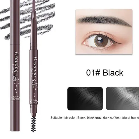 HOT Chì Kẻ Mày Drawing Color Geometry Eyebrow hai đầu chống hút nước 792969