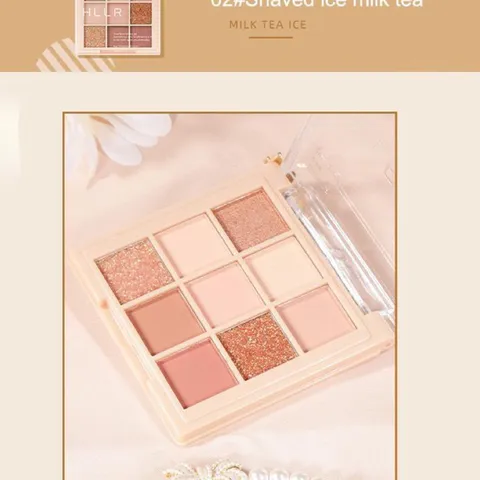 HOT Bảng Phấn Mắt HLLR 9 Màu make up không thấm nước Chống các giọt mồ hôi Hiệu 792983
