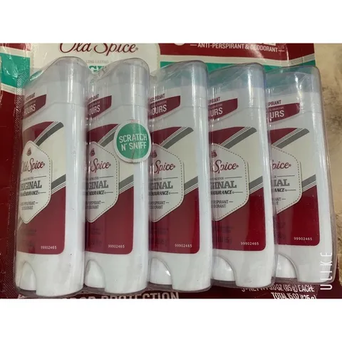 Vĩ 5 tuýp Sáp lăn buồm old spice original chai 85g (màu trắng) 793010