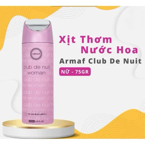 Xịt thơm toàn thân Armaf Club De Nuit Woman/Limoni/Le Parfait 200ml Chính hãng 793016