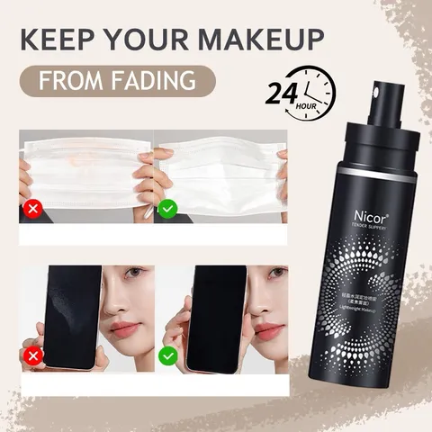 Xịt Khoáng Cố Định Lớp Trang Điểm Dưỡng Ẩm Kiềm Dầu Lâu Trôi 100ml Chai Xịt Khóa Lớp Trang Điểm Dưỡng HZMBB 793019