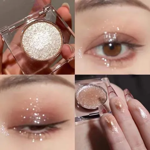 HOT Phấn mắt Đơn sắc MGL nhũ kim tuyến bắt sáng lấp lánh lung linh chống thấm nước lâu trôi Niu Lang Ping! 793035