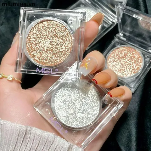HOT Phấn mắt Đơn sắc MGL nhũ kim tuyến bắt sáng lấp lánh lung linh chống thấm nước lâu trôi Niu Lang Ping! 793035
