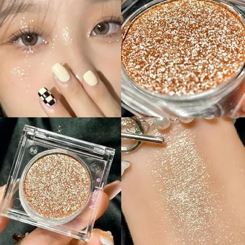 HOT Phấn mắt Đơn sắc MGL nhũ kim tuyến bắt sáng lấp lánh lung linh chống thấm nước lâu trôi Niu Lang Ping! 793035