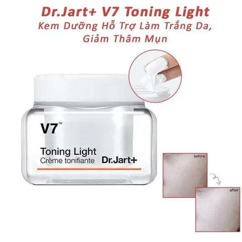 Kem Dưỡng Hỗ Trợ Làm Trắng Da, Giảm Thâm Mụn Dr.Jart+ V7 Toning Light 50ml 793047