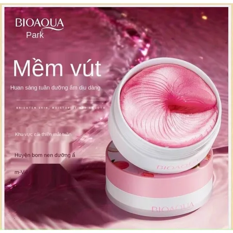 Hộp 60 miếng Mask mắt bioaqua có công dụng cấp ẩm, thư giãn mắt 793212