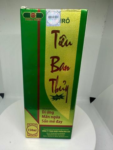 Tiêu Ban Thủy - hỗ trợ mẫn ngứa. dị ứng mề đay
