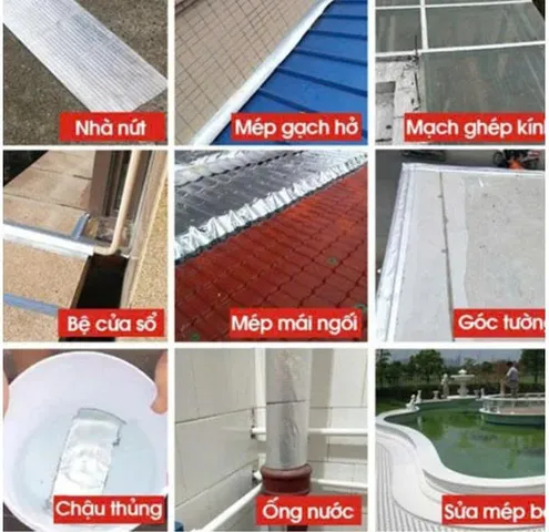 Băng keo siêu dính chống thấm dột, dán tường, dán mái tôn, dán ống nước,
