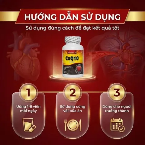 Viên uống hỗ trợ sức khỏe tim mạch, giảm cholesterol máu CoQ10 30mg Pharmekal (30 viên)