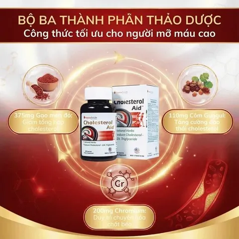 Viên uống hỗ trợ giảm cholesterol Cholesterol Aid Vitamins For Life (60 viên)