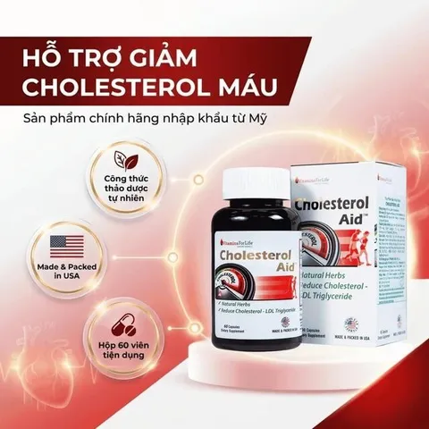 Viên uống hỗ trợ giảm cholesterol Cholesterol Aid Vitamins For Life (60 viên)