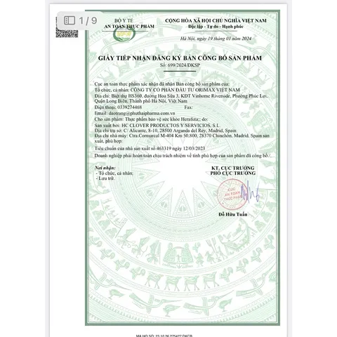 HERAFUTA Vitamin bổ bầu - nhập khẩu Tây Ban Nha [ Tem chính hãng] (hộp 30 viên)