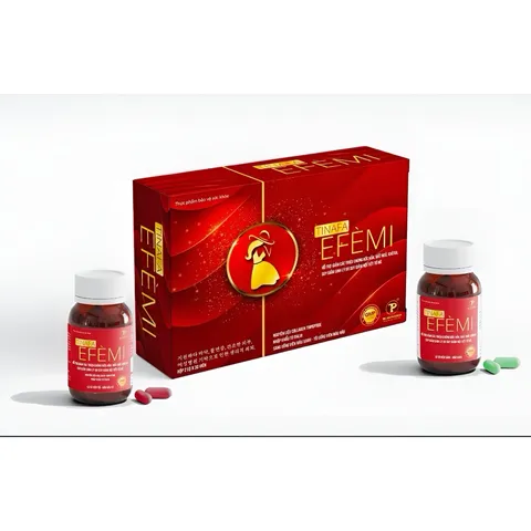 TINIFA EFÈMI hỗ trợ suy giảm nội tiết tố nữ, rối loạn kinh nguyệt - 2 lọ 60 viên