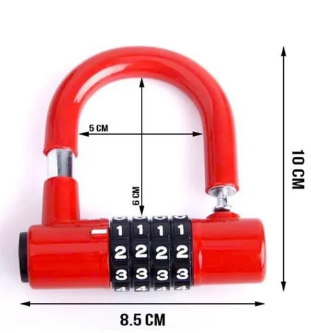 Ổ khoá số, Khoá 4 số chữ U HD loại cao cấp, An toàn chống trộm, Bảo mật cao, Có thể thay đổi mật mã rất oan toàn _MeoLii