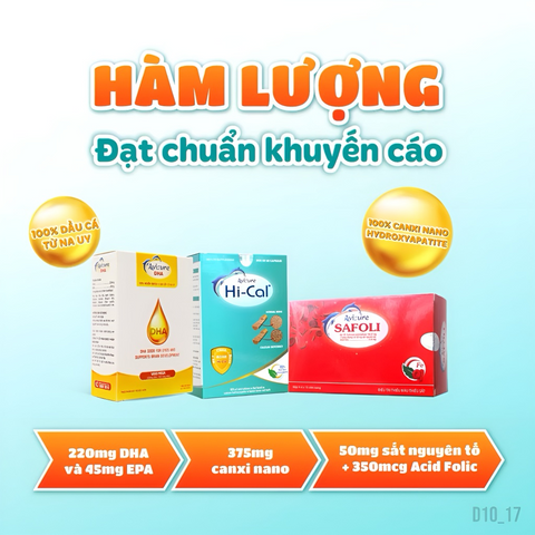 Avisure bộ ba Sắt Canxi DHA Nauy cho bà bầu và sau sinh