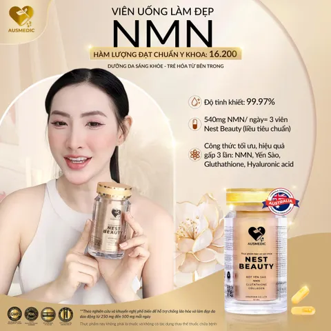 VIÊN UỐNG Nờ Mờ-Nờ 16200 HỖ TRỢ TRẺ HOÁ VÀ ĐỀU MÀU DA, GIÁM SẠM NÁM SÂU, DA CĂNG BÓNG TỰ NHIÊN -YẾN SÀO 9.000MG, Nờ Mờ-Nờ  16.200MG