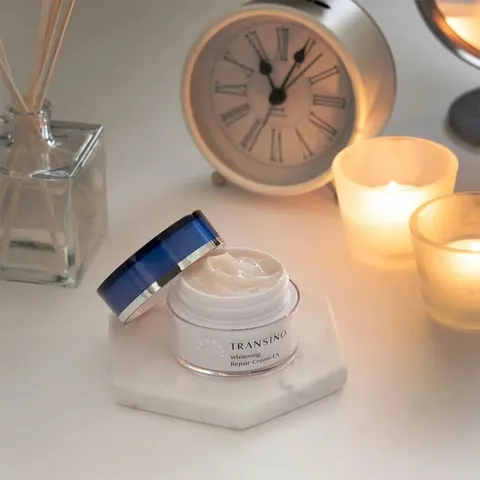 Kem Dưỡng Da Ban Đêm Transino EX Nhật Bản 35g Hỗ Trợ Ngăn Đốm Nâu, Tàn Nhang, Dưỡng Da Ẩm Mịn