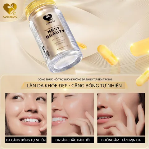 VIÊN UỐNG Nờ Mờ-Nờ 16200 HỖ TRỢ TRẺ HOÁ VÀ ĐỀU MÀU DA, GIÁM SẠM NÁM SÂU, DA CĂNG BÓNG TỰ NHIÊN -YẾN SÀO 9.000MG, Nờ Mờ-Nờ  16.200MG