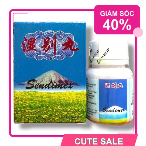 Hàng Chuẩn Cao Cấp Viên uống đau nhức xương khớp Sendimex Thấp biệt hoàn - Hỗ Trợ Giảm Đau và Phục Hồi Sức Khỏe Xương Khớp - Hộp 20 Viên Xuất Xứ Malaysia - Mã 1290 Đẳng Cấp Mẫu Mới