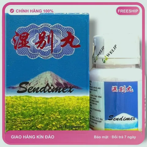 Cao Cấp Viên Nang đau nhức xương khớp Sendimex Thấp biệt hoàn - Hỗ Trợ Giảm Đau và Phục Hồi Sức Khỏe Xương Khớp - Hộp 20 Viên Xuất Xứ Malaysia - Mã 1290 Đẳng Cấp Hàng Chuẩn Hàng Chất Hàng Tuyể