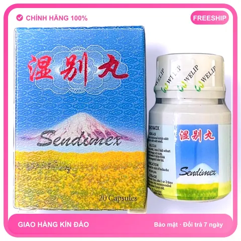 Cao Cấp Viên Nang đau nhức xương khớp Sendimex Thấp biệt hoàn - Hỗ Trợ Giảm Đau và Phục Hồi Sức Khỏe Xương Khớp - Hộp 20 Viên Xuất Xứ Malaysia - Mã 1290 Đẳng Cấp Hàng Chuẩn Hàng Chất Hàng Tuyể