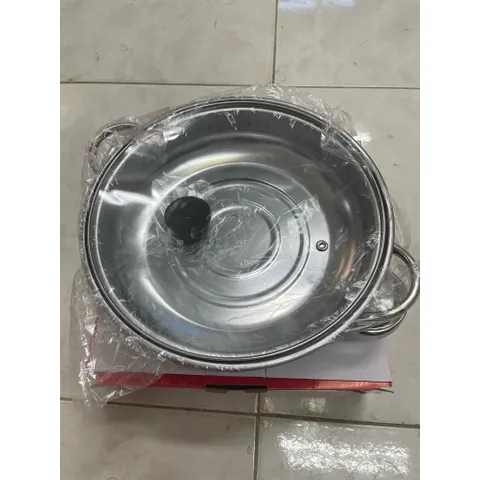 (Thanh lí xả kho) Nồi hấp inox 2 tầng 28cm nắp kính dùng  được mọi loại bếp đa năng , tiện lợi