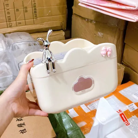 hộp đựng giấy kèm khay đựng đồ – gọn gàng, tiện lợi cho mọi không gian