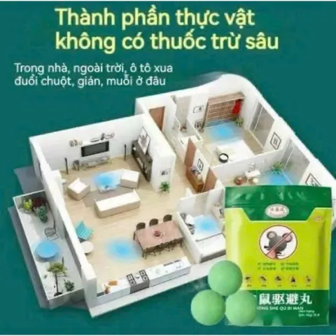 combo2 gói viên đuổi chuột  – giúp xua đuổi chuột khỏi không gian sống