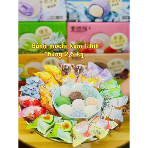 bánh mochi kem lạnh mix vị 1kg  – thơm ngon, mát lạnh, nhiều vị hấp dẫn