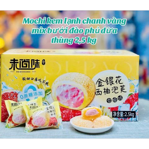 bánh mochi kem lạnh mix vị 1kg  – thơm ngon, mát lạnh, nhiều vị hấp dẫn