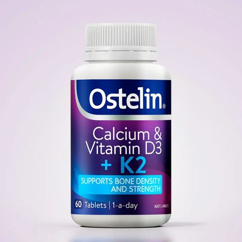 Viên uống Ostelin Calcium & Vitamin D3 +  K2 |60 viên| Kích thích tái tạo xương - Tăng mật độ xương & Giảm nguy cơ loãng xương [S/P Chuẩn Úc không tem]