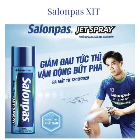 Salonpas Gel Tuýp 30g , Salonpas Xịt mỏi cơ, cứng vai, lưng đơn thuần, thấp khớp, bầm tím, bong gân...