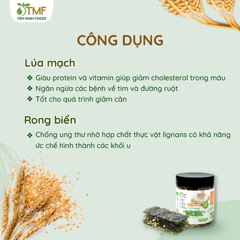 Gia vị rắc cơm Rắc Rắc dạng hũ 130gram tiện lợi Tâm Minh Foods