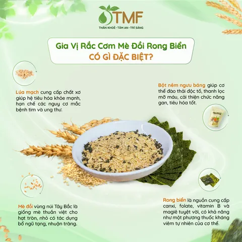 Gia vị rắc cơm Rắc Rắc dạng hũ 130gram tiện lợi Tâm Minh Foods