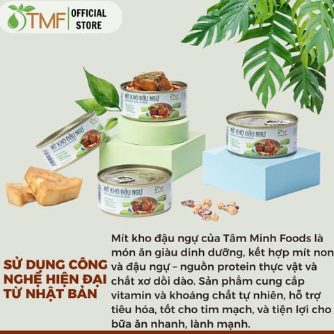 Combo 2 hộp cơm gạo lứt, 2 hộp cơm gạo tím, 1 hộp mít kho đậu ngự, 1 hộp củ sen kho nấm TMF