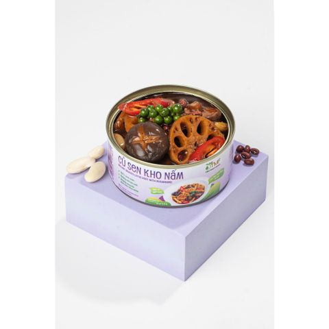 Combo 2 hộp cơm gạo lứt, 2 hộp cơm gạo tím, 1 hộp mít kho đậu ngự, 1 hộp củ sen kho nấm TMF