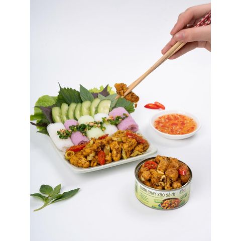 [DATE 12/2027] Combo 4 Sườn chay xào sả ớt thơm ngon đậm vị ăn liền tiện lợi Tâm Minh Foods