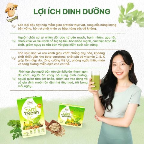 Combo Bột ngũ cốc không đường 450g & Bột ngũ cốcTamigreen 300g Tâm Minh Foods