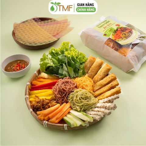 Bún Gạo Tam Sắc Liền Túi 450g Tâm Minh Foods Eatclean, Healthy, Ăn thực dưỡng, Ăn chay