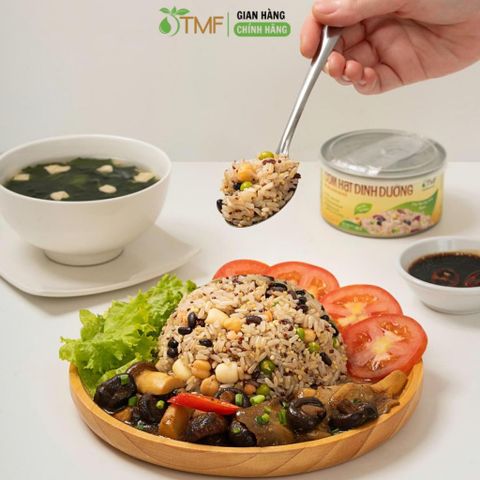 [Quà tặng] Cơm hạt dinh dưỡng mix các loại đậu và hạt ăn liền tiện lợi 160g TÂM MINH FOODS